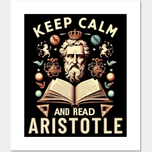 Aristotle art and quote for stoicism lovers Posters and Art